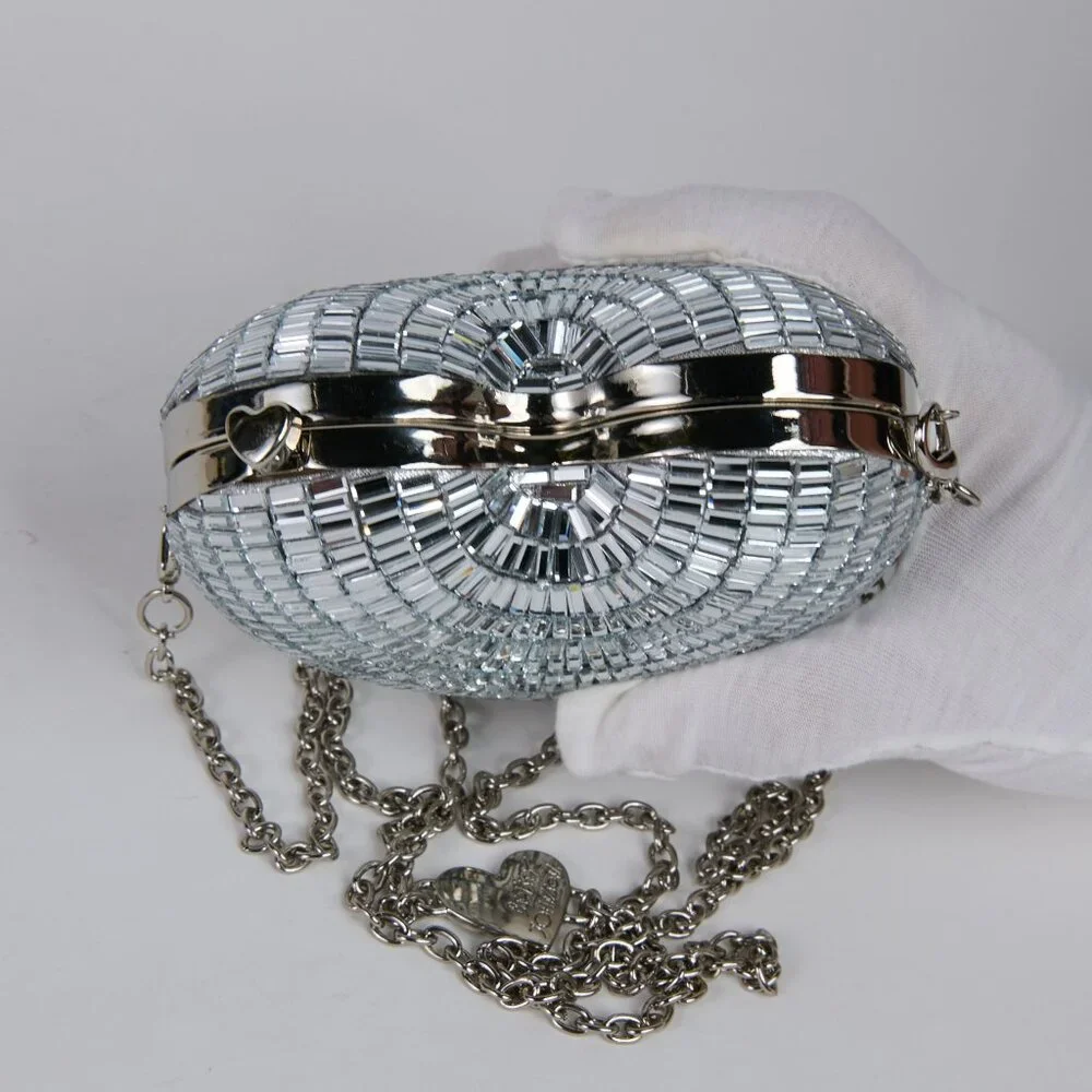 Betsy Johnson Mirror Heart shaped Crossbody - NWOT - Picture 5 of 6